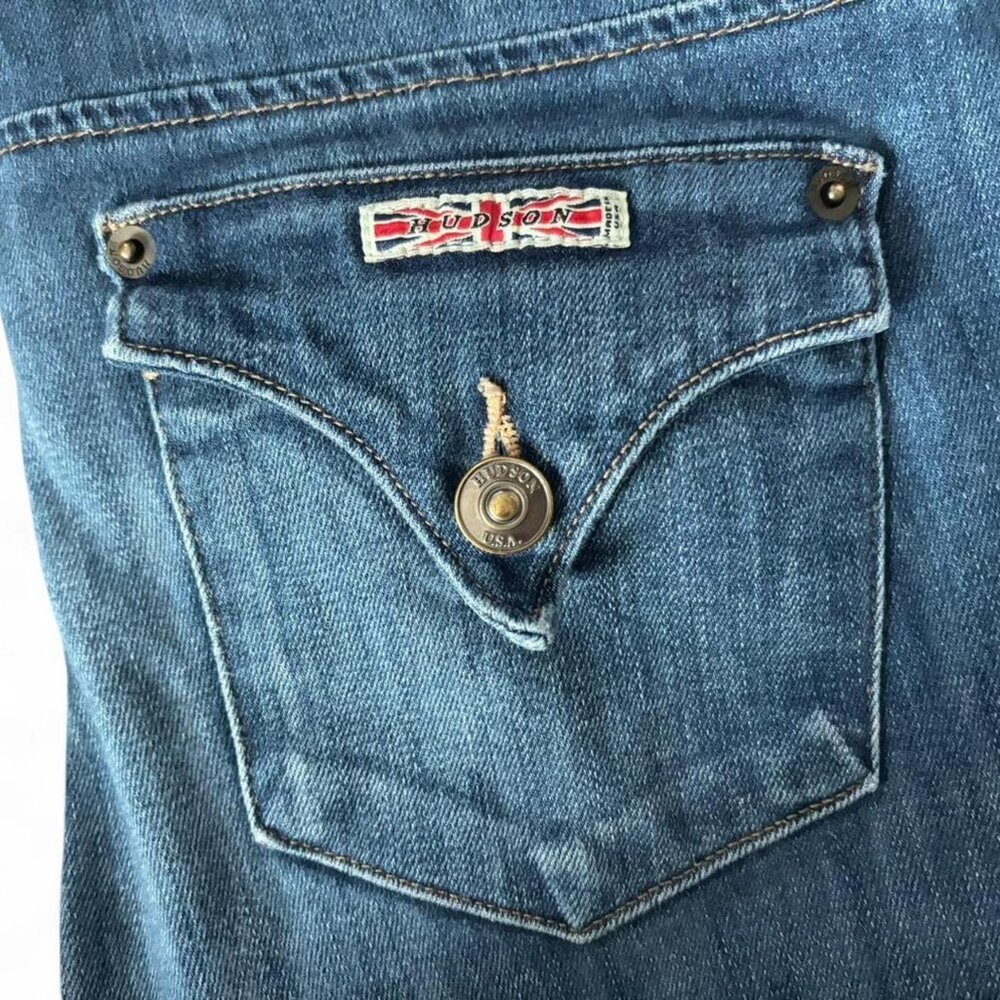 Hudson blue denim u.k. Flag jeans vintage Size 27"